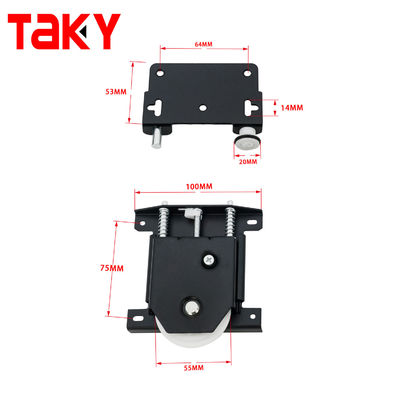 Long Life Aluminium Sliding Door Rail and Wheels for Modern Wardrobe Hardware Fitting