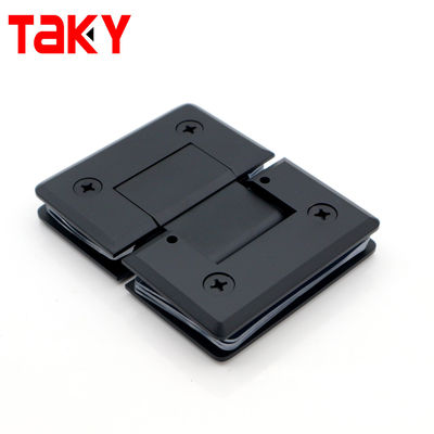 SS Shower Hinge 180 Degree Double Side for Interior Glass to Glass Shower Door Partitions