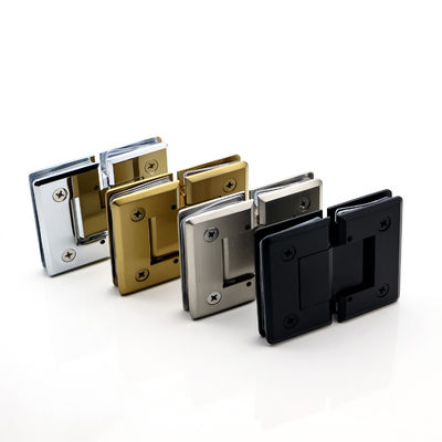 Brushed Nickel Finish Black Matte Shower Room Bathroom Hinge for Glass Door Pivot Spring