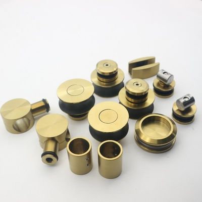 Zinc Alloy SS304 Heavy Duty Frameless Telescopic Sliding Barn Door Hardware Fitting