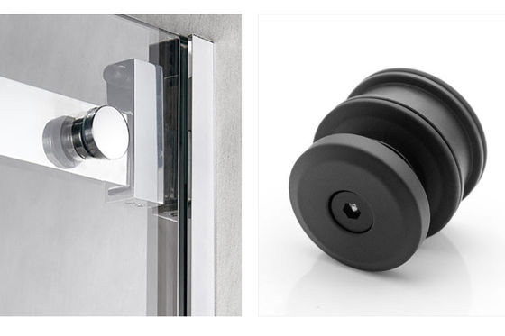 High Load Bearing 60kg Single Glass Door Sliding System with 10-12mm Thick Safe Glass