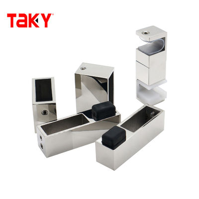 Silver Shower Sliding Door Fitting Set for Customized Bathroom Enclosure Hardware