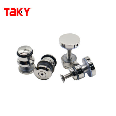 Silver Shower Sliding Door Fitting Set for Customized Bathroom Enclosure Hardware