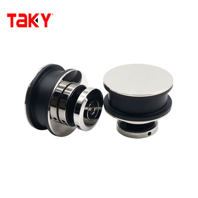 Silver Shower Sliding Door Fitting Set for Customized Bathroom Enclosure Hardware