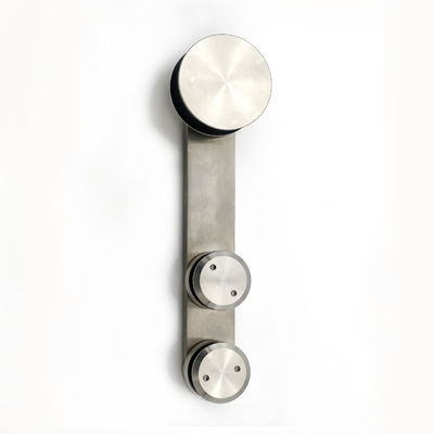 Frameless Glass Shower Room Rolling Barn Sliding Door Track Hardware Kit with Acrylic Tray