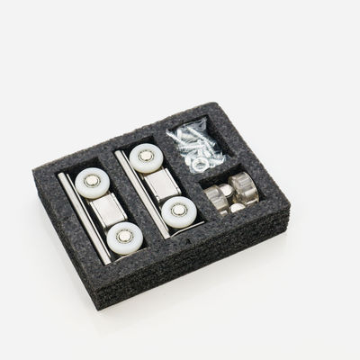 Wardrobe Roller Sliding Door Hardware Wheel Rail and Roulettes with Silent Operation
