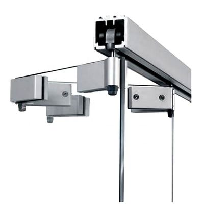 Stainless Steel Sliding Glass Hardware Fittings for Frameless Glass Folding Door Brass