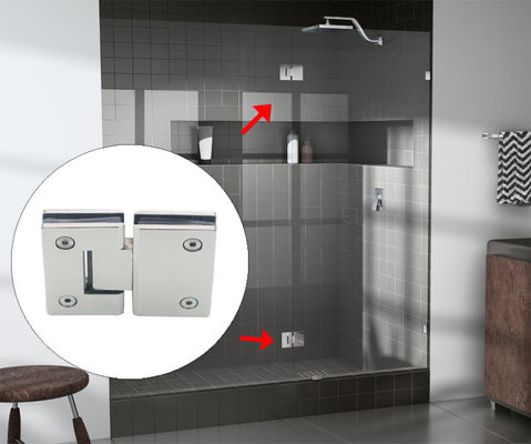 Normal Style Glass to Glass Shower Hinge for 180 Degree Opening in Bathroom Renovation