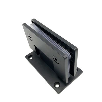 304 Stainless Steel Matt Black 90 Degree Shower Door Hinge for Square Appearance Style