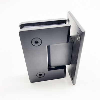 304 Stainless Steel Matt Black 90 Degree Shower Door Hinge for Square Appearance Style