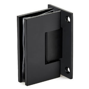 304 Stainless Steel Matt Black 90 Degree Shower Door Hinge for Square Appearance Style
