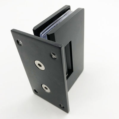 304 Stainless Steel Matt Black 90 Degree Shower Door Hinge for Square Appearance Style