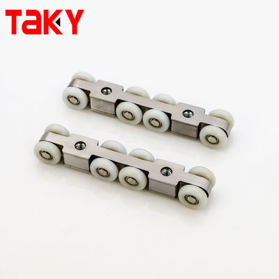 Wooden Door Sliding Wheel Roller Wardrobe Fitting System with Sliver and 8.5cm*11cm Size