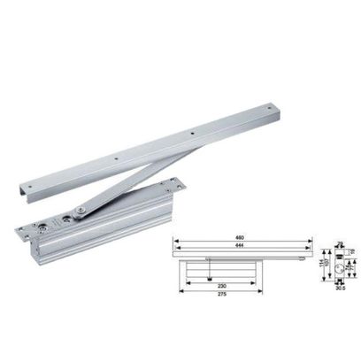Adjustable Automatic Closer for Modern Glass Doors Overhead Concealed Efficiency