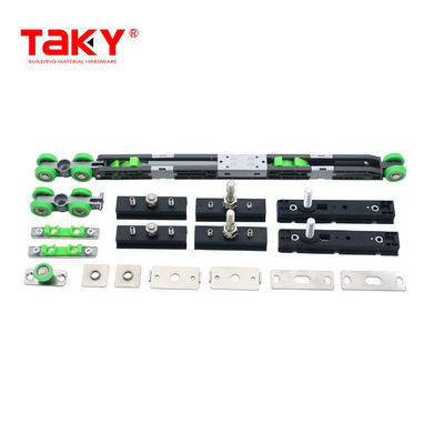 Sliding Wardrobe Wheel Hardware Long Life Double Soft Closing Door Pulley Damper Rollers