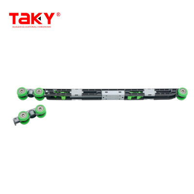Sliding Wardrobe Wheel Hardware Long Life Double Soft Closing Door Pulley Damper Rollers