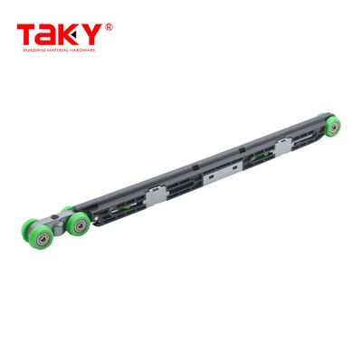 Sliding Wardrobe Wheel Hardware Long Life Double Soft Closing Door Pulley Damper Rollers