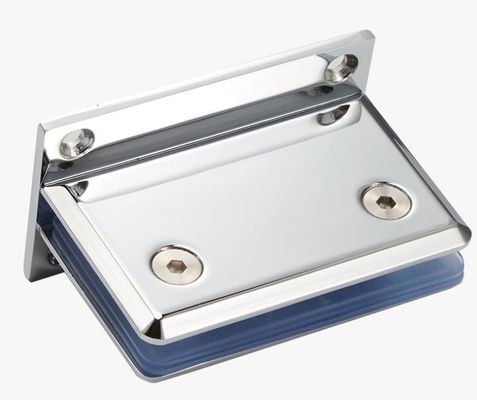 Chrome Finish Glass Hinges and Clamps for Heavy Duty Frameless Bathroom Partitions