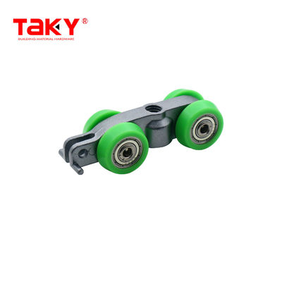 Sliding Wardrobe Wheel Hardware Long Life Double Soft Closing Door Pulley Damper Rollers