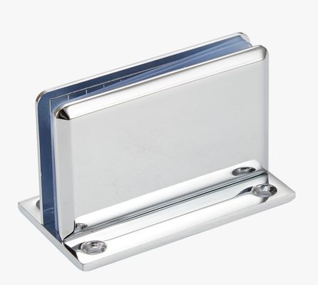 Chrome Finish Glass Hinges and Clamps for Heavy Duty Frameless Bathroom Partitions