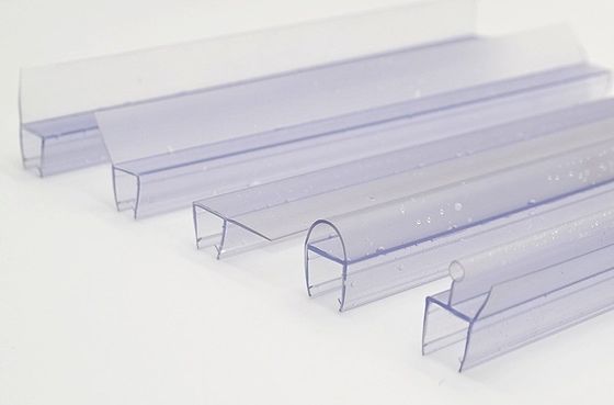 6-12MM Transparent PVC Shower Room Sealing Waterproof Bathroom Seal Strip for Glass Door