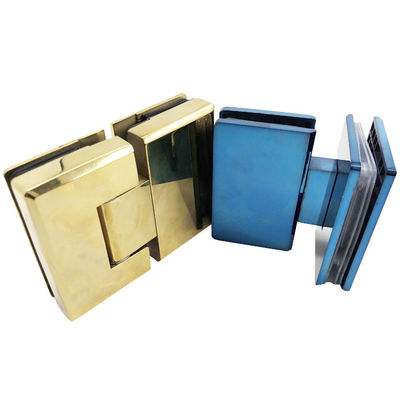 Acrylic Tray 180 Degree Gold Shower Hinge for Double Side Glass to Glass Benefit