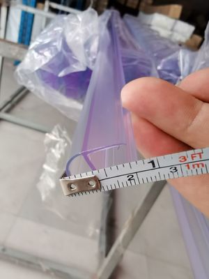 94 Inch Clear PVC Rubber Seal Plastic Shower Door for Guarantee and Long Lift Function
