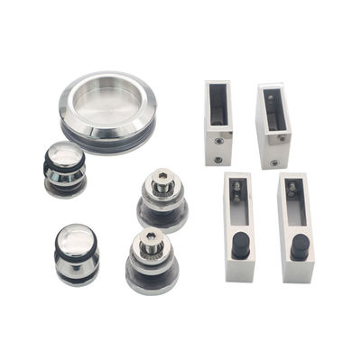Frameless Glass Bathroom Screen Barn Door Hardware Fittings Functional and Frameless