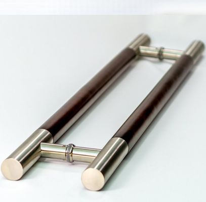 Modern Design Tempered Glass Door Pull Handle with Stainless Steel and Sanding Finish