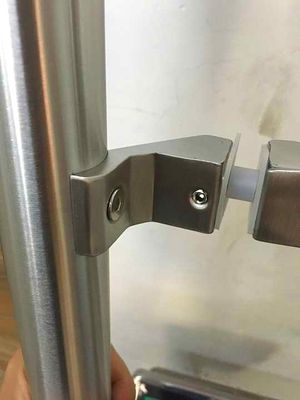 Modern Design Tempered Glass Door Pull Handle with Stainless Steel and Sanding Finish
