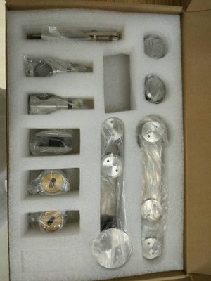 Modern Design Round Tray Sliding Barn Door Hardware Kit for Double Hanging Rail System