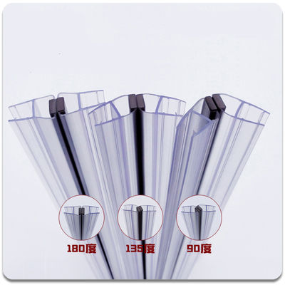 Transparent Glass Doors Design Waterproof Glass Shower Door Seal Strip for 6-12MM