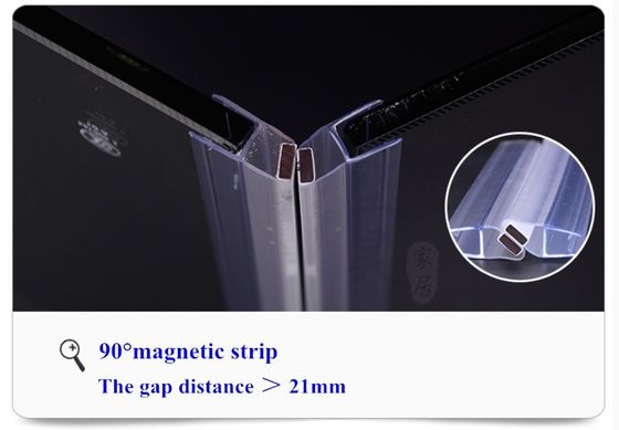 Transparent Glass Doors Design Waterproof Glass Shower Door Seal Strip for 6-12MM