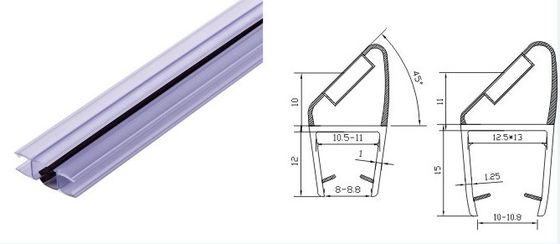 Transparent Glass Doors Design Waterproof Glass Shower Door Seal Strip for 6-12MM