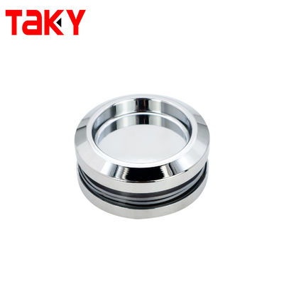 SS304 Chrome Glass Door Handle Knob Bathroom Sliding Door Kit for Sturdy Construction