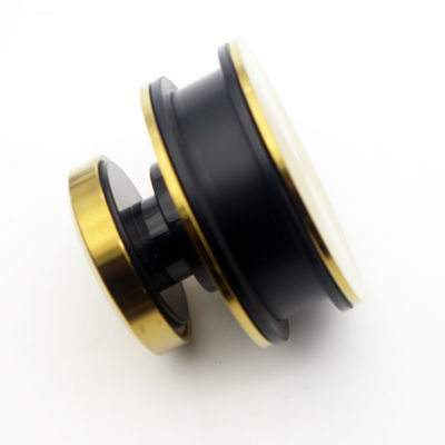 Highly Resistant American Style Satin Gold 70MM Wheel Exterior Automatic Sliding Door