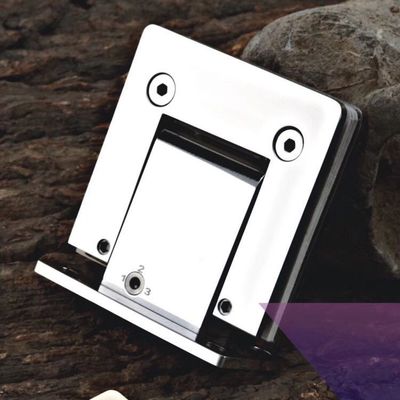 90 Degree Hydraulic Shower Hinge for Normal Bathroom Glass Door in Sliver Aluminium
