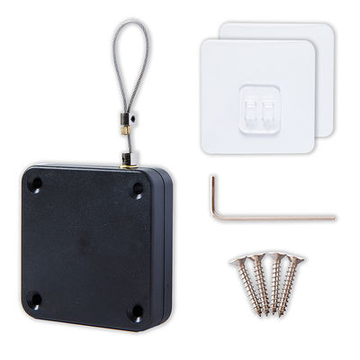 800G 1000G Black White ABS Multi-Function Punch-Free Door Closer with 44*44*1.6cm Size