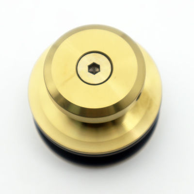 Anti-Brass Frameless Sliding Door System for 8-12mm Thick Safe Glass Polish Finish