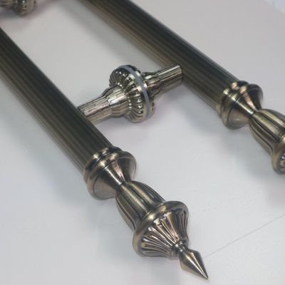 European Brass Door Handle 201 Tube and Zinc Allot Head American Gold Room Luxury