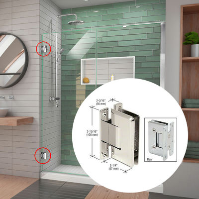 Modern Design Style Glass Door Pivot Hinge 90 Degree Opening with Chuangyiyuan Metal