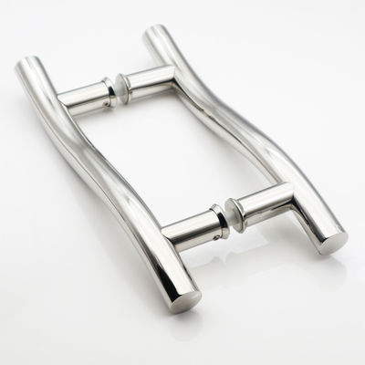 SUS304 Stainless Steel H Type Glass Door Handle Sample 1-3 Working Days Finish SSS/PSS