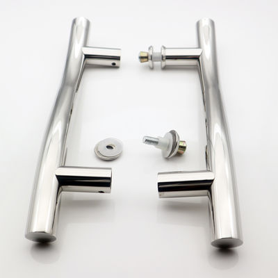 SUS304 Stainless Steel H Type Glass Door Handle Sample 1-3 Working Days Finish SSS/PSS