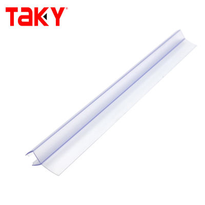 Transparent PVC Waterproof Seal Strips for Sliding Bathroom Glass Door 6-12mm Width