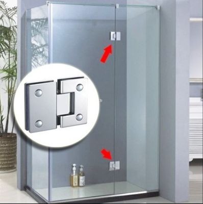 Stainless Steel Shower Door Hinges Suitable for 800-1200MM Door Width 5-6MM Thickness