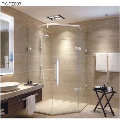 Hotel Bathroom Essential Modern SS304 Mirrored Sliding Shower Door for Renovation