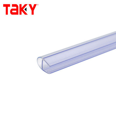Super Clear Color 6-12MM Environmental Co-extruded PVC Shower Door Seal for Glass Door