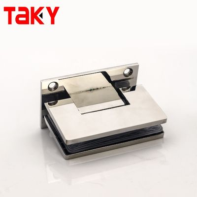 Hydraulic Glass Hinge for Hotel Shower Door Wall Mount 600-800mm Width Stainless Steel