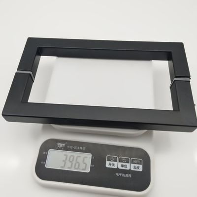 Hotel 8 inch Black Matte D type Stainless Steel 304 Glass Door Handle for Shower Room
