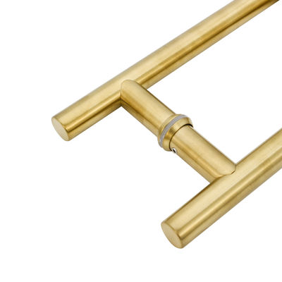 European Style Stainless Steel Tempered Glass Gold Pull Handle for Modern Door Window